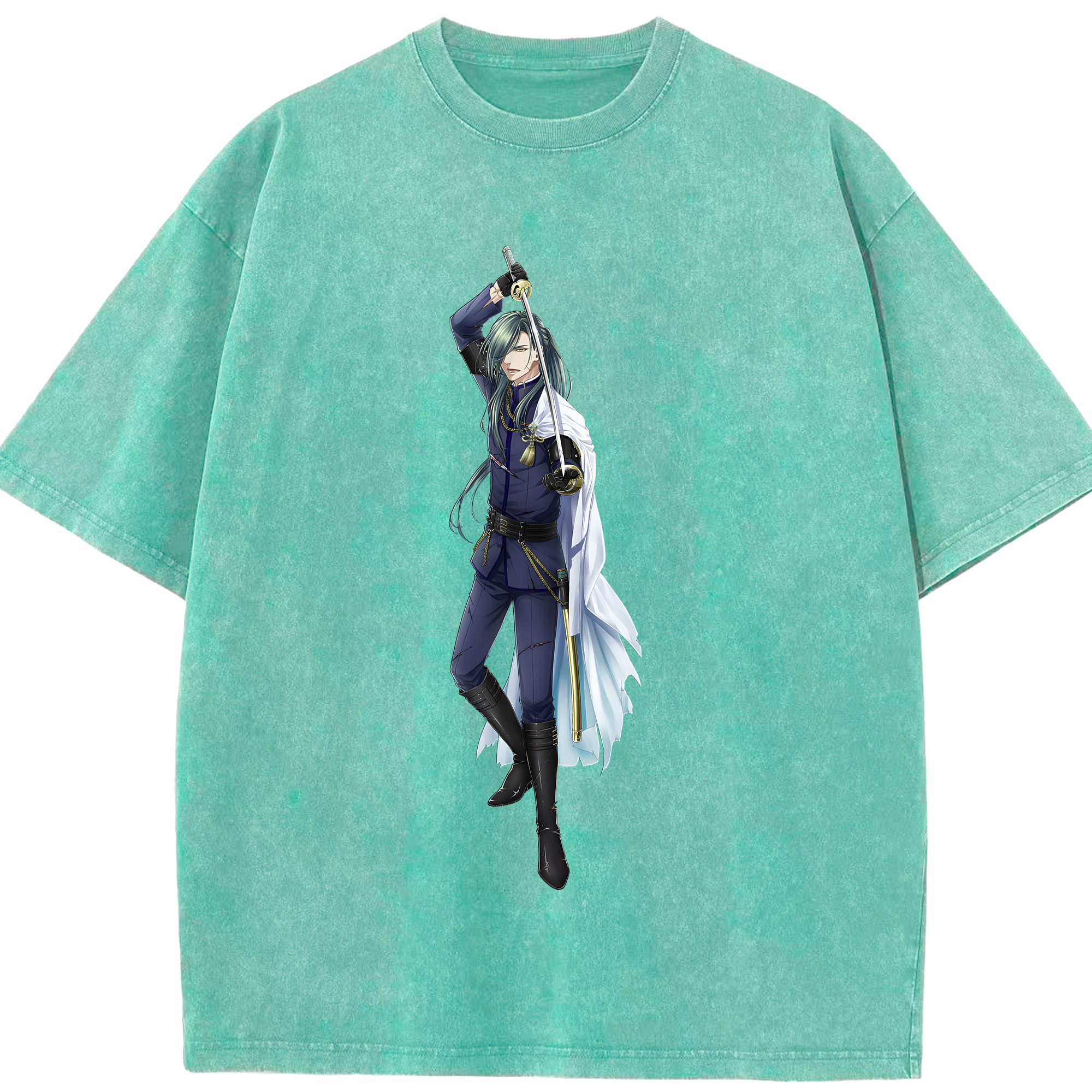 （画像用） 刀剣乱舞 Touken Ranbu 綿100% ヴィンテージ風 半袖Tシャツ（フロントプリント）